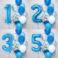 Set balónků na oslavu ve více barvách, narozeninové a výroční balonky