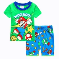 Trendy children's pajamas with motifs of the popular Super Mario