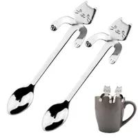 Coffee spoon with cat - 2 pcs