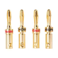 Audio jack connector type banana 4 pcs