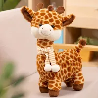 Girafă moale din pluș - animal de companie adorabil și pernuță decorativă