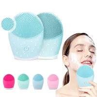 Curățător facial electronic modern cu peri de silicon fin - mai multe culori Rajani