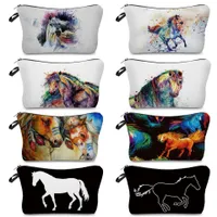 Beautiful cosmetic bag with Greer horse motif