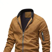 Men's spring bomber with zipper - stylish and practical