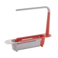 Telescopic Sink Rack Kitchen Sinks Soap Organiser Sponge Holder Sink Drain Stand Storage Basket Kitchen Aid Accessories Tool