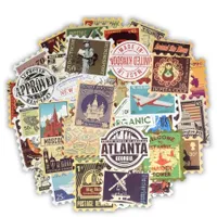 Postage stamp stickers 50 pcs