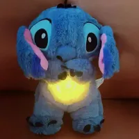 Jouet en peluche Lilo & Stitch apaisant avec musique et lumière pour endormir les enfants