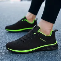 Men's knitted light running shoes