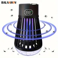 Portable electric mosquito lamp with USB charging, waterproof, 2v1 insect catcher for indoor and outdoor use - Eliminates moths, wasps, mosquitoes and other insects