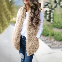 Women's casual fur vest Hailey