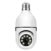 Biztonsági forgatható Wifi kamera LED izzóval