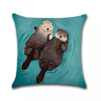 Pillowcase with otter Ba20