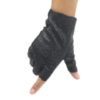Women's Fingerless Gloves with Punching