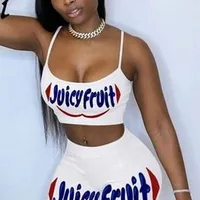 Ladies sexy set crop top a biker short