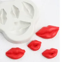 Silicone form in the shape of mouth F001