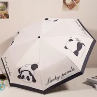 Folding umbrella Panda: Cute protector from rain and sun