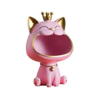 Cutie Lucky Cat Sundries, figurine de depozitare din rășină pentru decorarea casei, pisici animale Prânz Candy Bijuterii Cercei Organizator Masă de acasă Bar Birou de birou Organizator, Accesorii pentru decorul casei