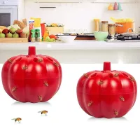 2 bucăți capcane pentru muștele de fructe în formă de dovleac roșu