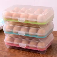 Colourful plastic egg storage box