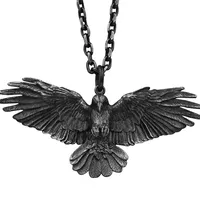 Necklace with raven