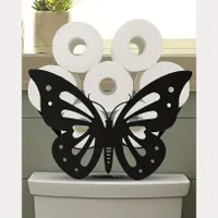 Butterfly-shaped toilet paper holder