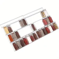 3+1 - transparent spice organiser - adjustable, for drawers and cabinets