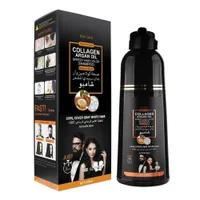 Hair dye shampoo Black hair color Washable hair color 400 ml For all hair types