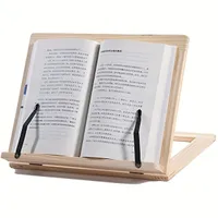 1 piece Wooden reading stand with four adjustable speeds