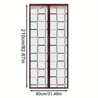 1 ks Samolepiaci záves dverí, zimné mraziace teplé dvere záves, priehladné samolepiace Magnetické dvere záves, vodotesné Desk bez otvoru záves