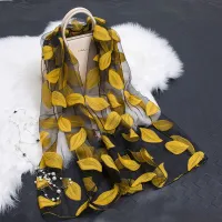 Dámský lehký šátek Silvany - žlutý