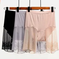 Women's lace shorts under the skirt