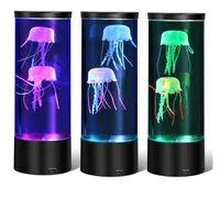Color-changing lava LED lamp