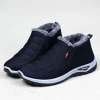 Herren Winterstiefel mit Keil und Futter - warm, wasserdicht und schneebeständig