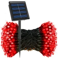 Șir LED exterior 23m/220 diode cu panou solar