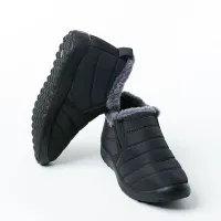 Unisex fashion winter ankle boots with plush inside