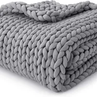 Chunky Knit súlyozott Throw kötött súlyozott takaró