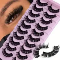 Universal pack of 20 false eyelashes for a flawless look