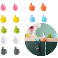 10x Silicone cable holder, keys, headphones and more - self-adhesive