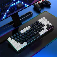 Hxsj Game Klávesnica: Ultimate, USB-C kábel, oddeliteľný kábel, 68 RGB podsvietenie klávesy