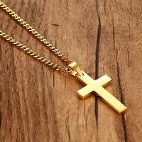 Beautiful male necklace with cross