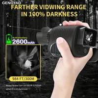 Noční monokulár GengYao R7 s Full HD rozlišením, zoomem a infračerveným přísvitem - ideální pro profesionální lov a sledování zvěře