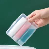 Reusable practical transparent hygiene containers with box 3 pcs