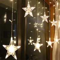 Vánoční světelný LED řetěz s hvězdami