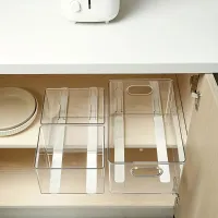 2pcs/set Slide rack to cabinet with basket - ideal for storing kitchen utensils and accessories