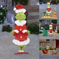 Decorațiuni luminoase de Crăciun Grinch pentru grădină - Mai multe variante