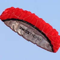 Large flying kite in the shape of a parachute - 4 colours