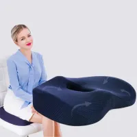 Orthopedic seat cushion - pressure relief seat cushion for comfortable sitting against back pain