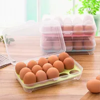 Plastic box for 15 eggs