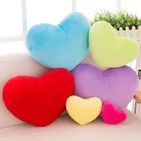 Colourful plush pillows