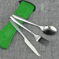 Set of stainless steel cutlery - 3 pcs + case